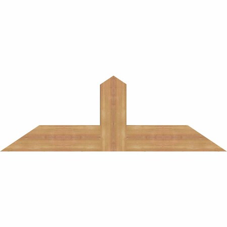 Ekena Millwork Portland Smooth Timber Gable Bracket, Western Red Cedar, 48"W x 16"H x 3 1/2"D x 5 1/2"F, 8/12 Pitch GBW048X16X0406POR00SWR